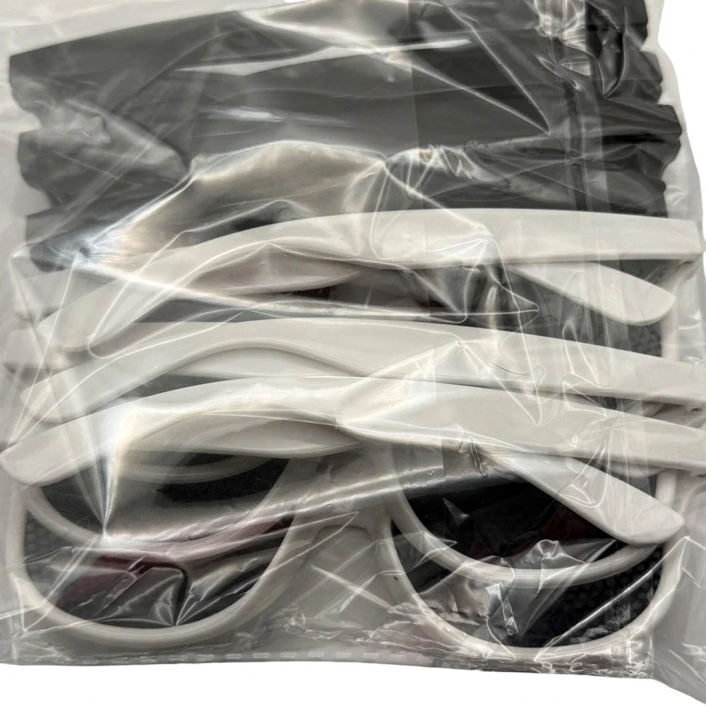 6 Pack Happy New Year Sunglasses Party Favors White‎ Frame Novelty Glasses
